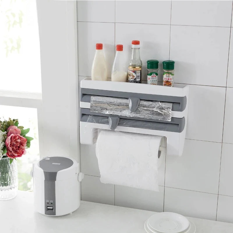 PORTA ROLLO TOALLA TRIPLE DISPENSADOR