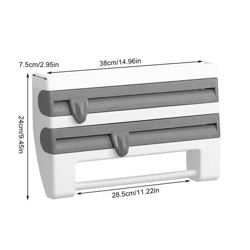 PORTA ROLLO TOALLA TRIPLE DISPENSADOR
