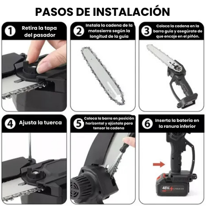 MOTOSIERRA RECARGABLE INALÁMBRICA