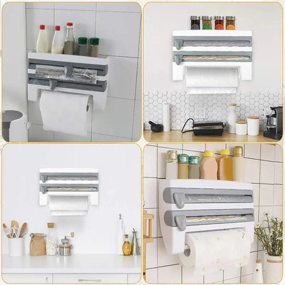 PORTA ROLLO TOALLA TRIPLE DISPENSADOR